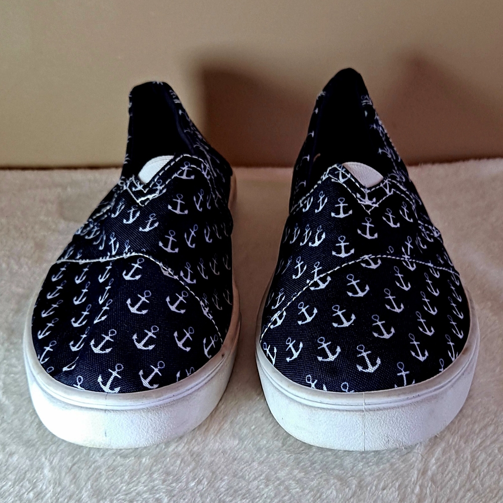 Tommy Bahama Nautical Anchor Slip-On Sneakers Sz 9